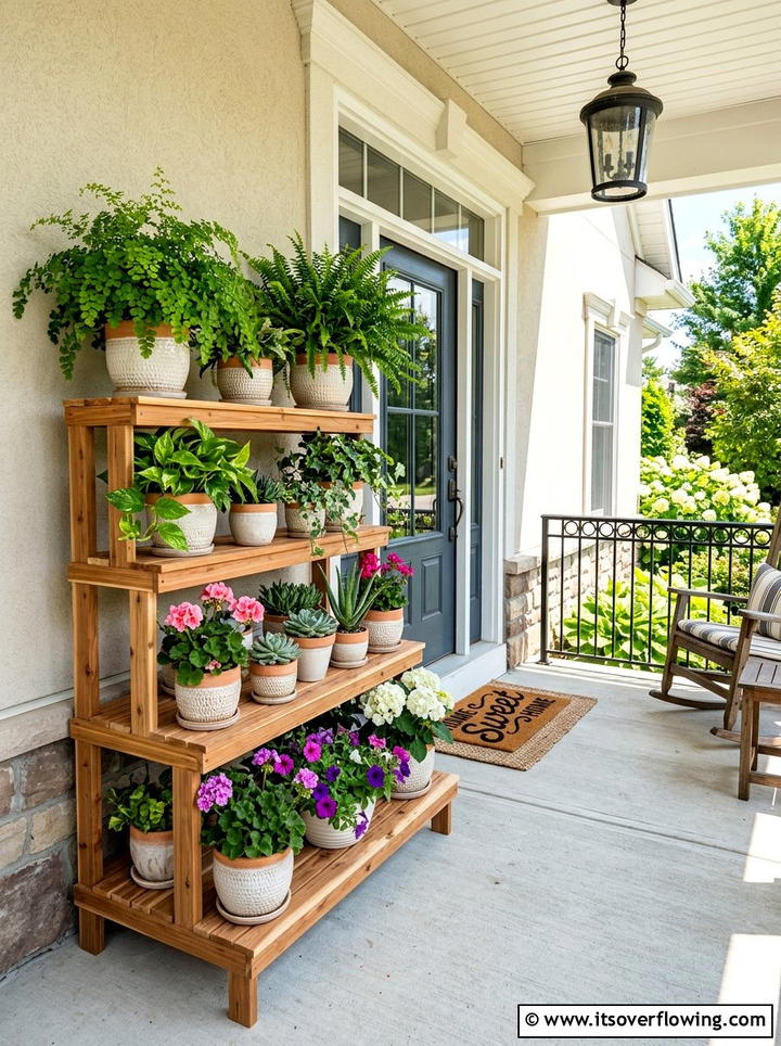 Front porch plant display - 25 front porch decor ideas