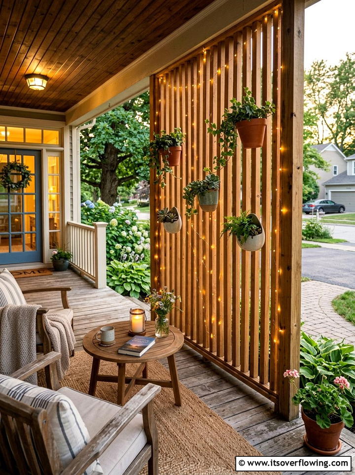 Front porch privacy screen - 25 front porch decor ideas diy