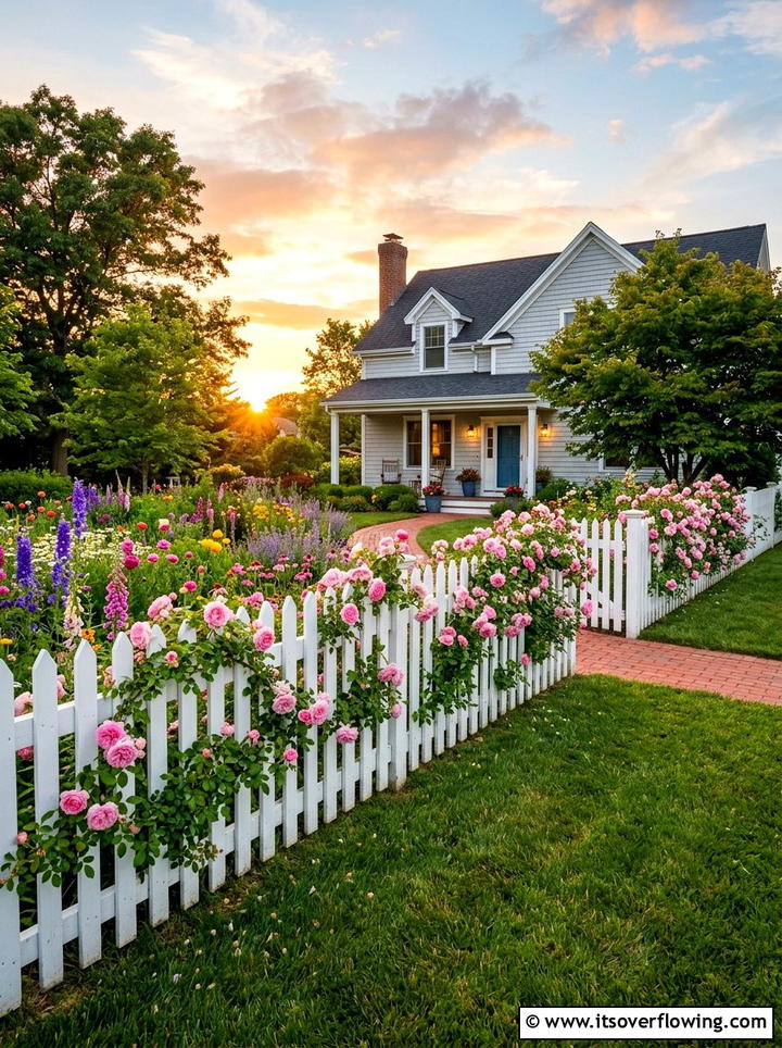 Front yard fence - 25 garden decor ideas for curb appeal