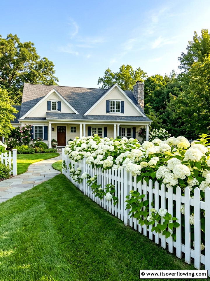 Front yard hydrangea landscape - 25 garden ideas with hydrangeas