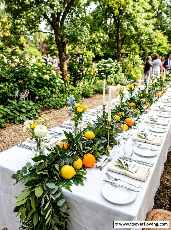 Fruit Accents - 25 garden decor ideas for weddings
