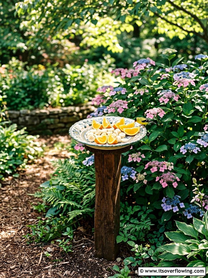 Fruit Feeding Station - 25 creative garden ideas with butterfly habitats