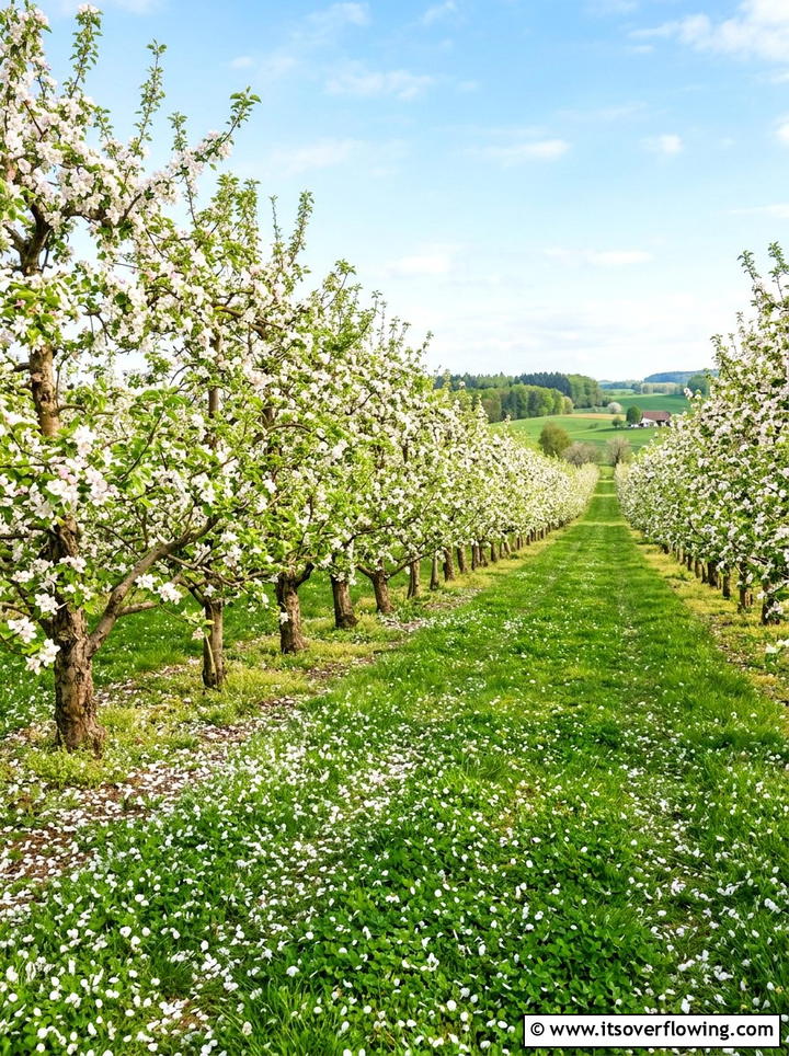 Fruit Tree Orchard - 25 backyard ideas with pollinator garden
