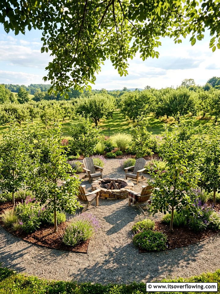Fruit tree circle - 25 creative garden ideas with mandala gardens