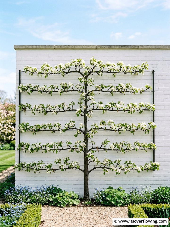 Fruit tree espalier - 25 garden design ideas with edible plants