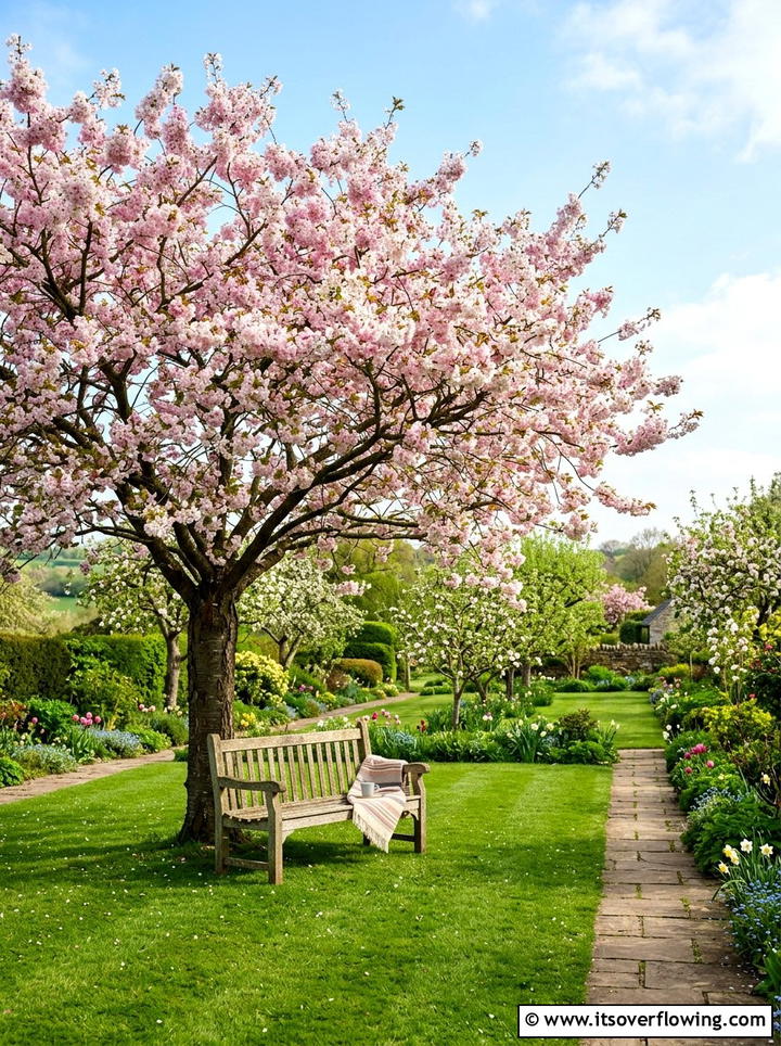 Fruit tree - 25 backyard ideas with bird garden