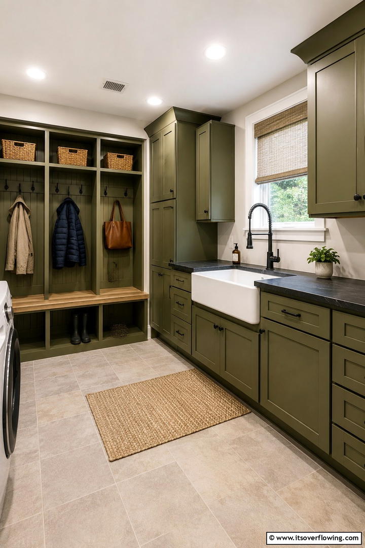 Functional Utility Sinks - 30 Mudroom Laundry Room Combo Ideas for Efficient Spaces