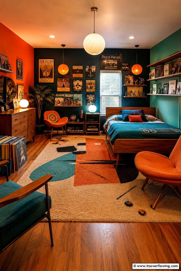 Funky Vintage Vibe - 30 Teen Hangout Room Ideas for Modern & Functional Spaces