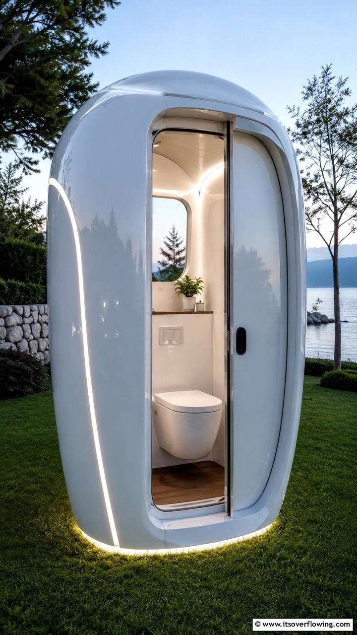 Futuristic Pod Design - 20 Outhouse Design Ideas for Modern and Rustic Homes