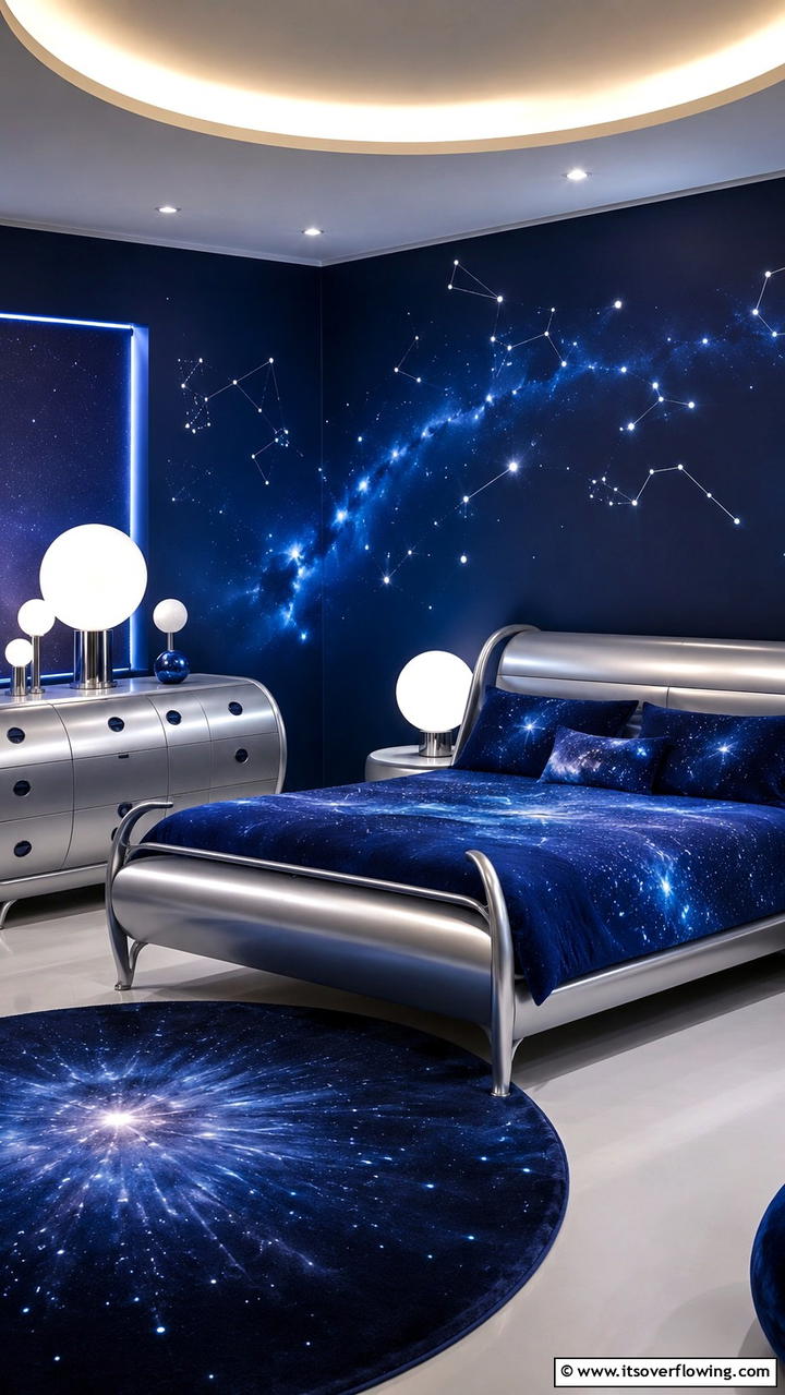 Galactic Glow - 25 Boys Room Paint Ideas for Fun and Creativity