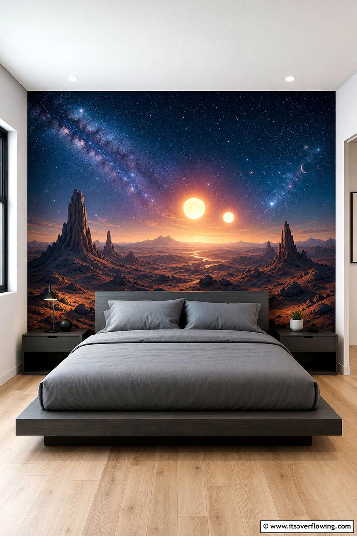 Galactic Wall Murals - 25 Star Wars Room Ideas for Every Fan’s Dream Space