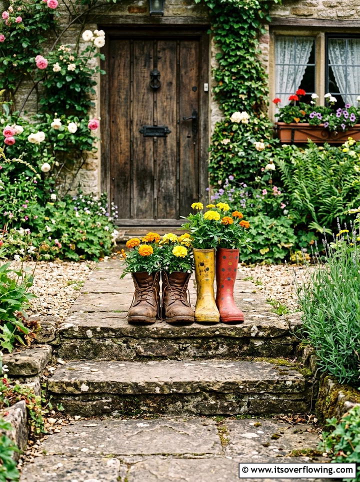 Galvanized Bucket Planter - 25 recycled garden ideas on a budget