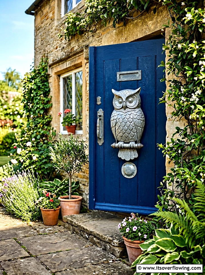 Galvanized Door Knocker - 25 front porch decor ideas with galvanized metal