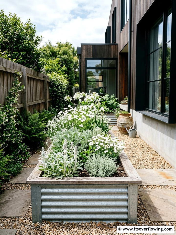 Galvanized Steel Garden Bed - 25 small garden ideas with raised beds