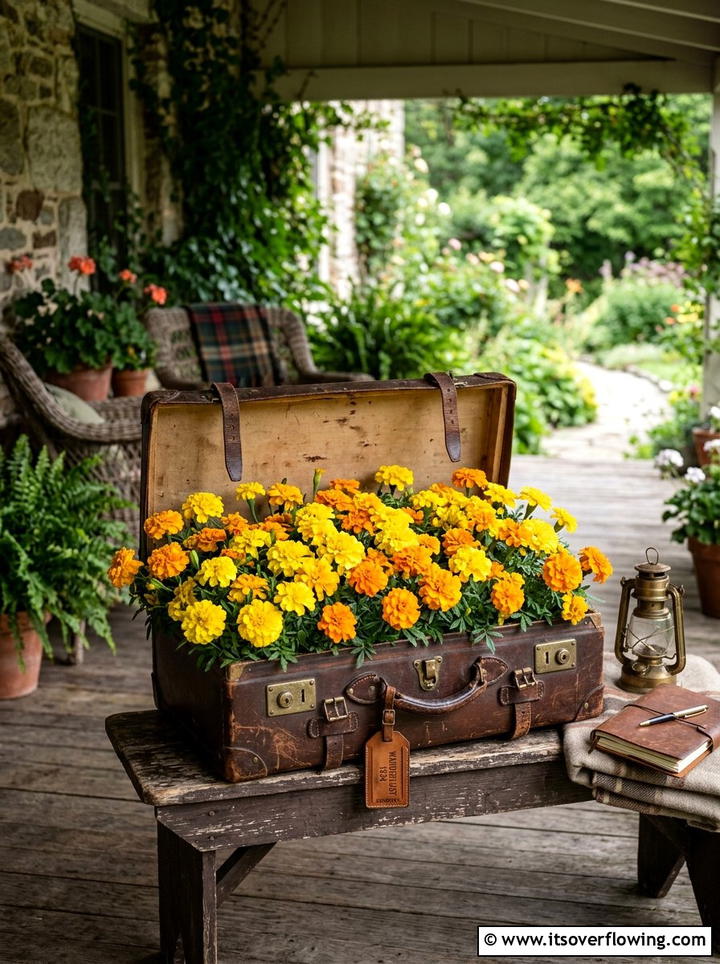 Galvanized Tub Garden - 25 backyard ideas with repurposed containers