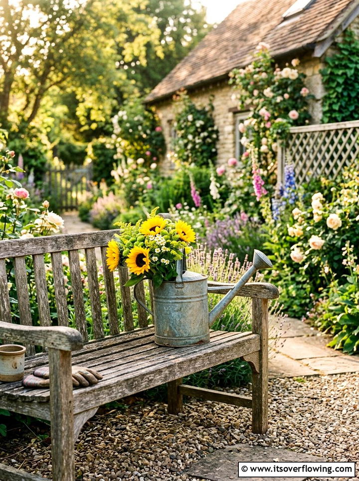 Galvanized Watering Can - 25 front porch decor ideas with galvanized metal