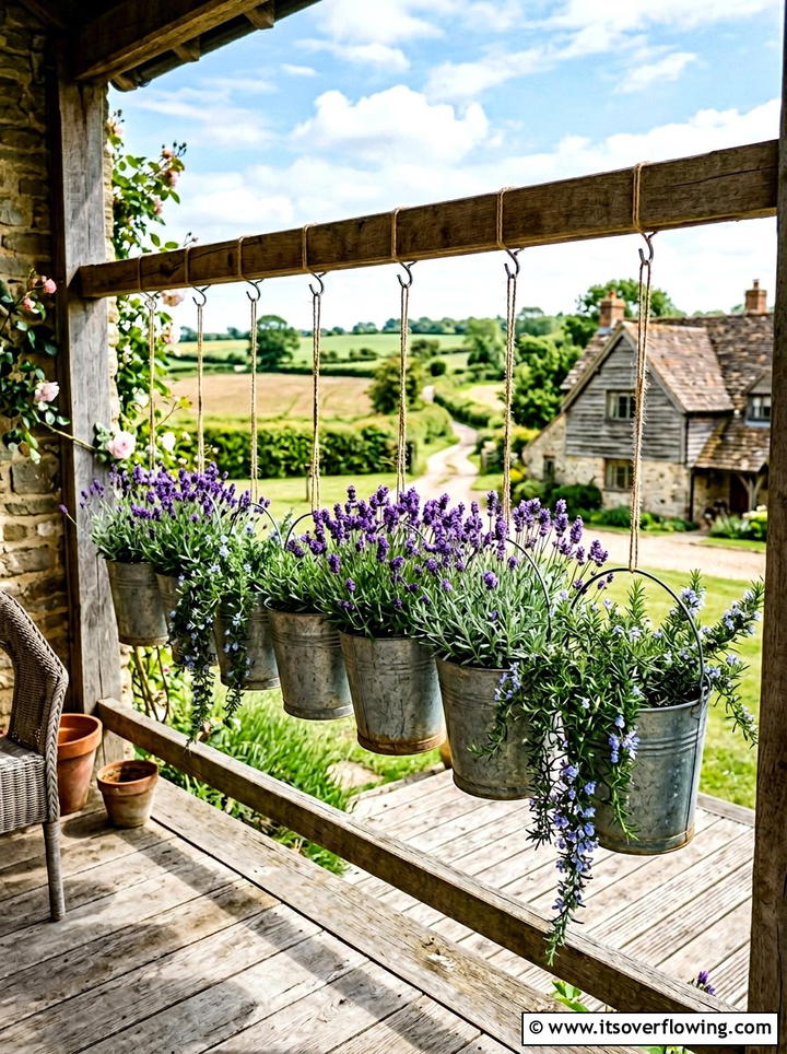 Galvanized bucket garden - 25 reusing old things ideas for vertical garden