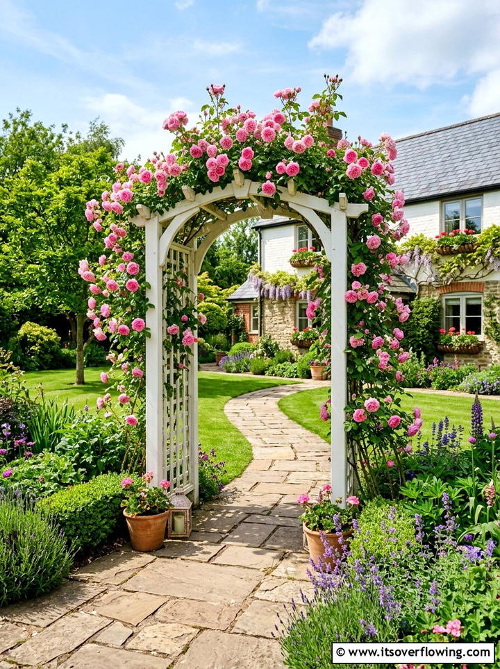 Garden Arbor - 25 garden decor ideas for front yards
