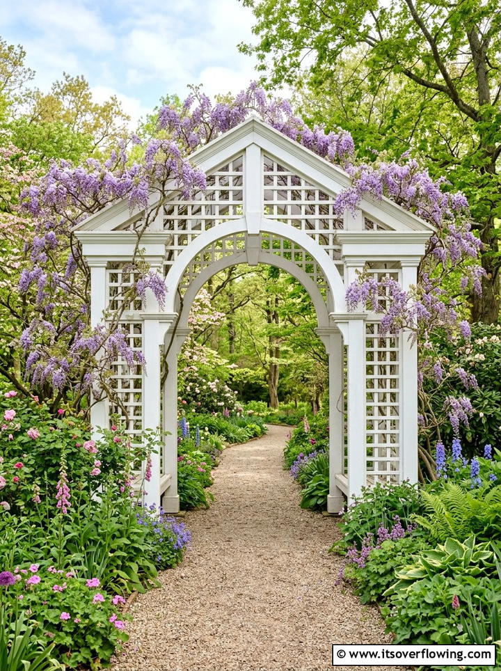 Garden Arbor Archway - 25 garden decor ideas with spring decor