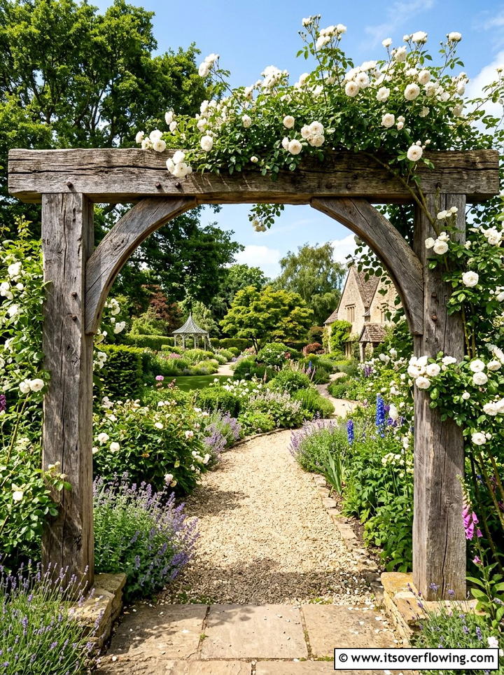 Garden Archway - 25 upcycled garden ideas with reclaimed wood