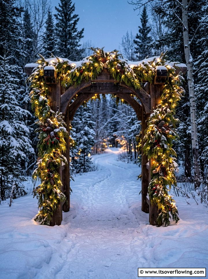 Garden Archway Decor - 25 garden ideas for winter