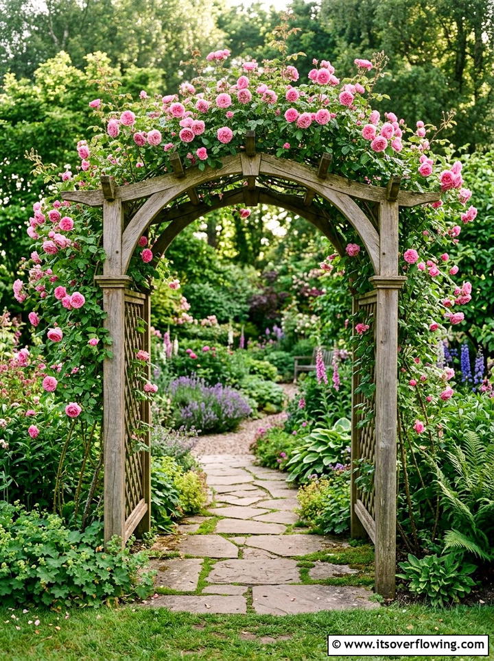 Garden Archway Trellis - 25 garden ideas for peace and relaxation