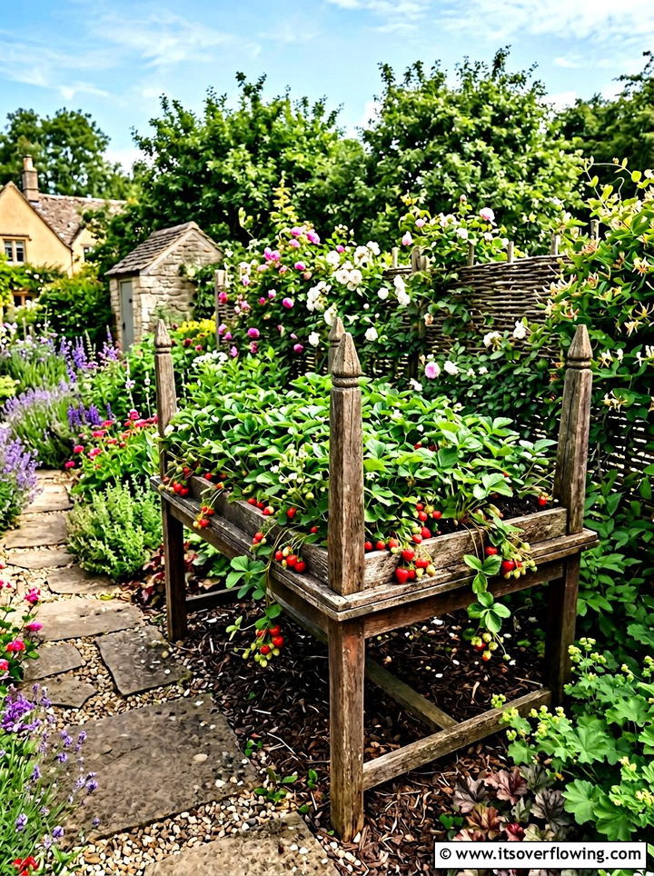 Garden Bed Frame - 25 upcycled garden ideas with old tables
