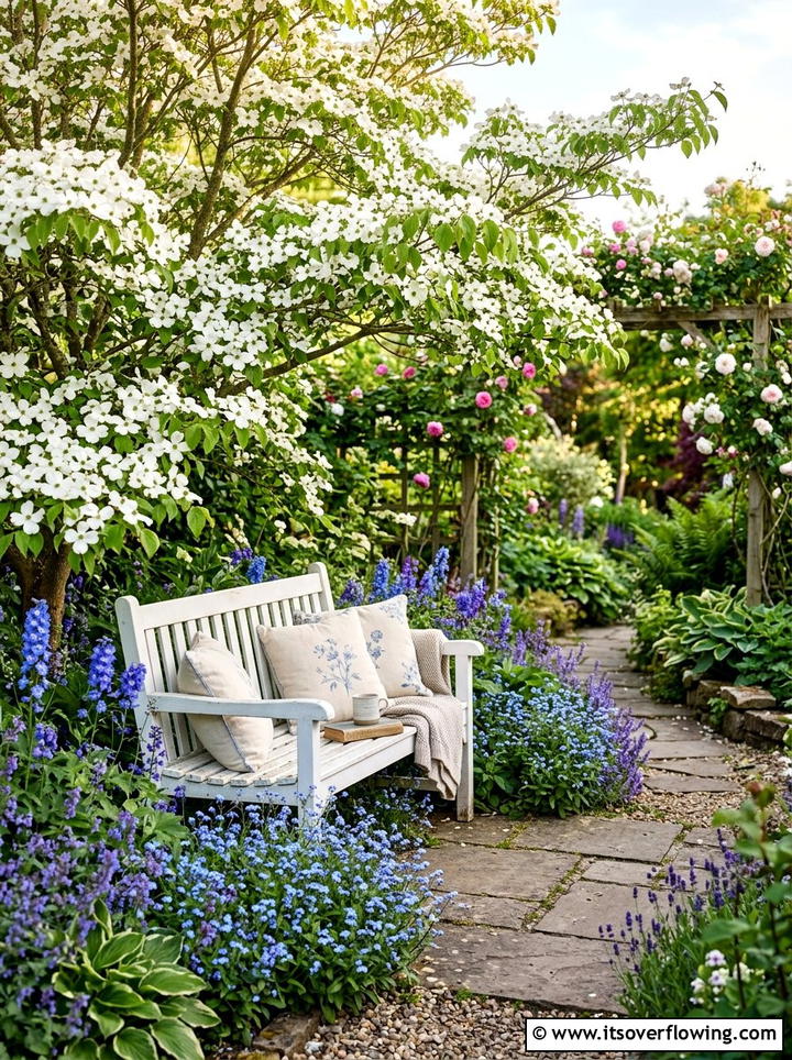Garden Bench Seating - 25 cheap garden ideas with curb appeal upgrades