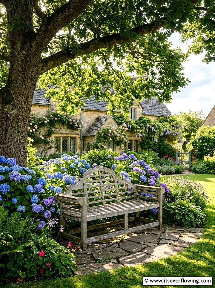 Garden Bench - 25 garden decor ideas for front yards