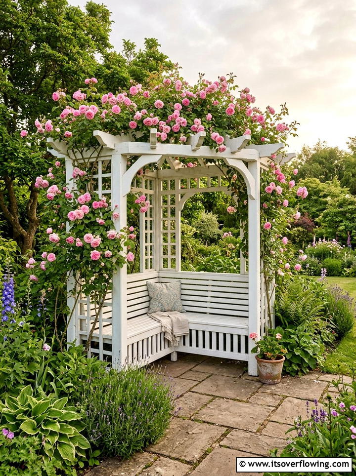 Garden Corner Arbor - 25 garden design ideas with seating zones