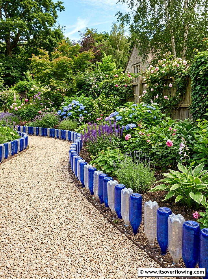Garden Edging - 25 recycled garden ideas with plastic bottles