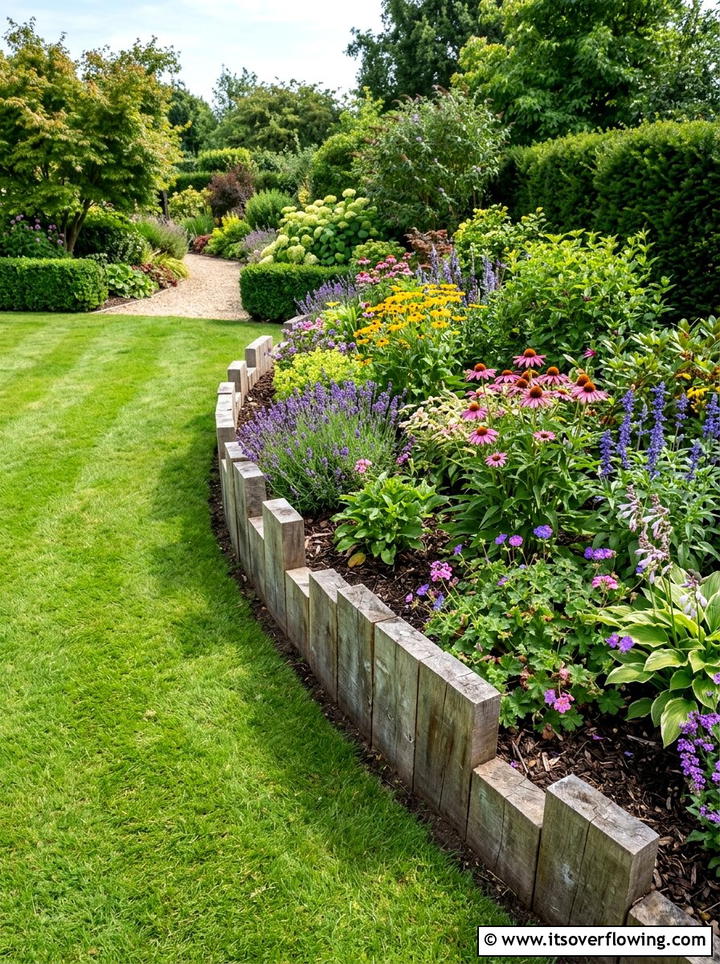 Garden Edging Border - 25 upcycled garden ideas with old fence boards