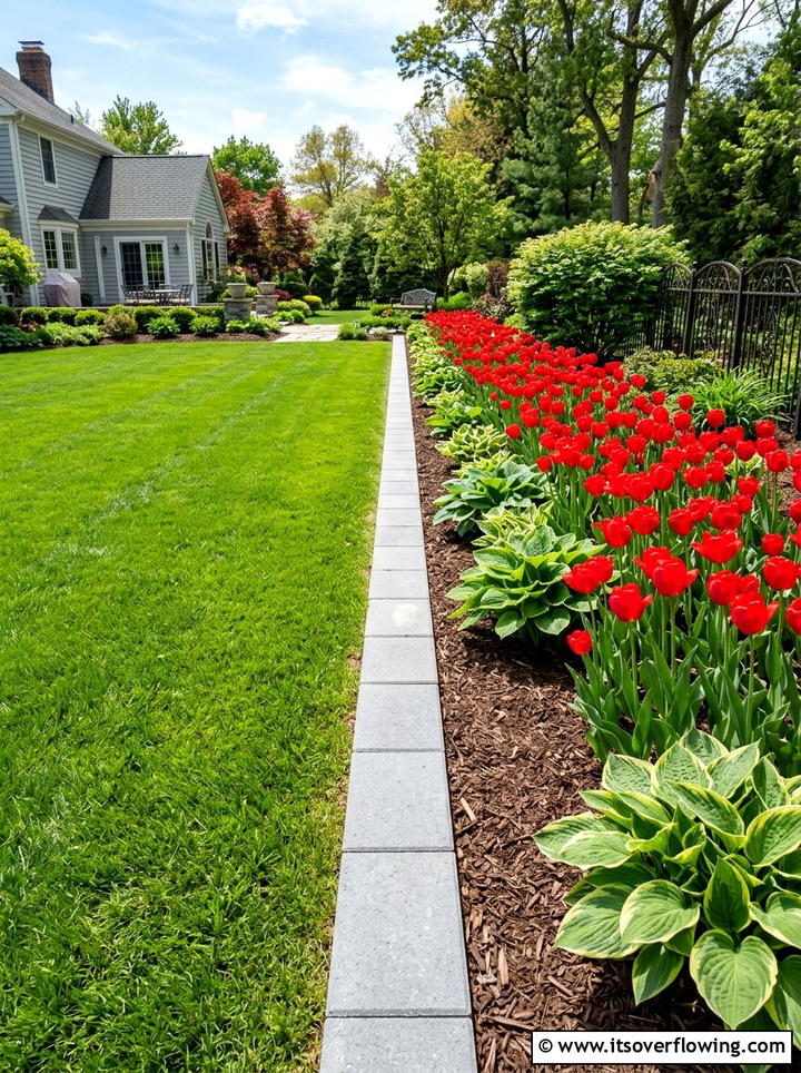 Garden Edging - 25 recycled garden ideas with concrete blocks