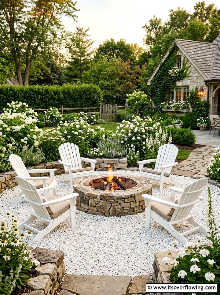 Garden Fire Pit Area - 25 creative garden ideas with moon gardens