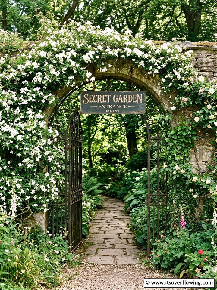 Garden Gate Entrance Sign - 25 garden decor ideas with signs