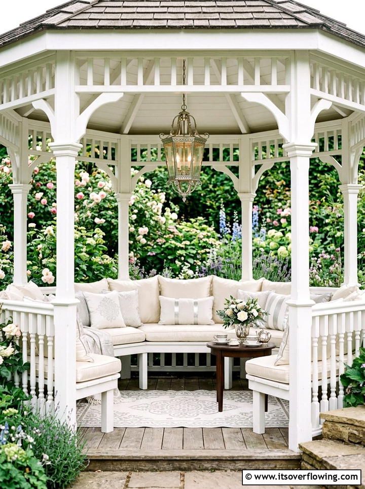 Garden Gazebo Interior - 25 garden decor ideas with throw pillows