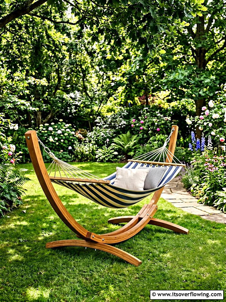 Garden Hammock Stand - 25 backyard ideas for spring makeovers