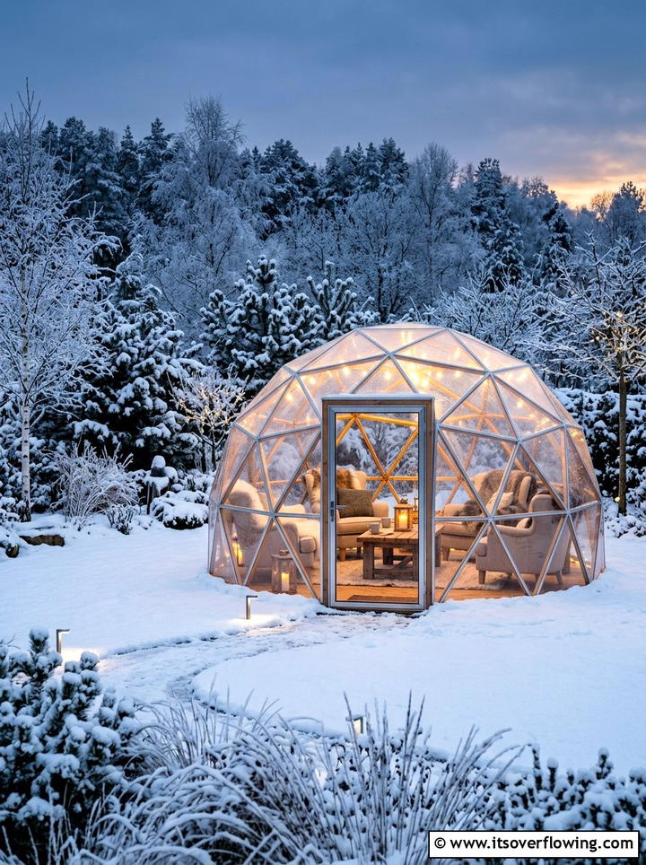 Garden Igloo - 25 backyard ideas for winter ambiance