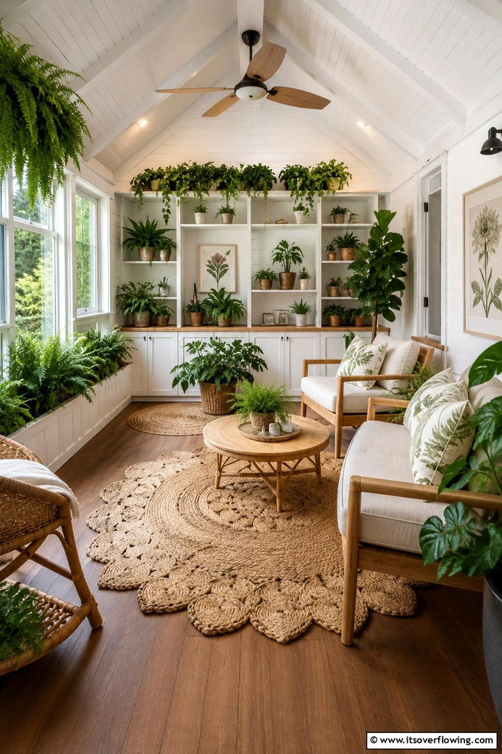 Garden Inspired Oasis - 30 She Shed Interior Ideas for Personalized Retreats