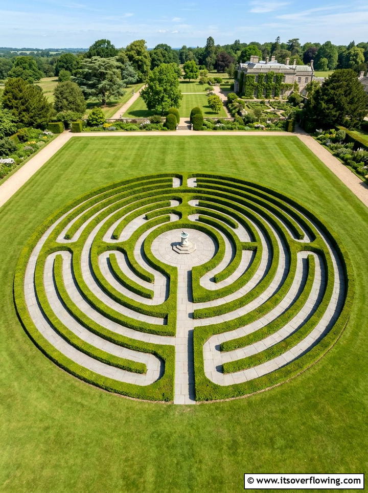 Garden Labyrinth - 25 creative garden ideas for large yards