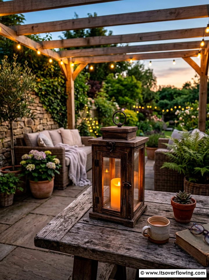 Garden Lantern - 25 upcycled garden ideas with reclaimed wood