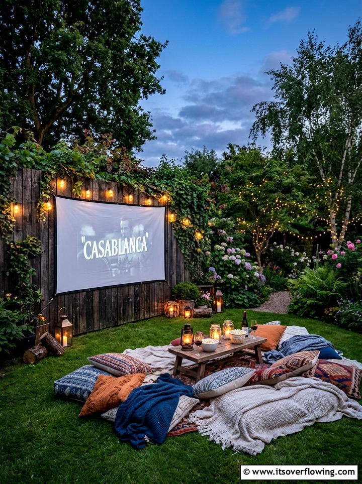 Garden Movie Screen - 25 garden ideas for family gatherings