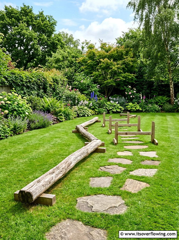 Garden Obstacle Course - 25 garden design ideas for play areas