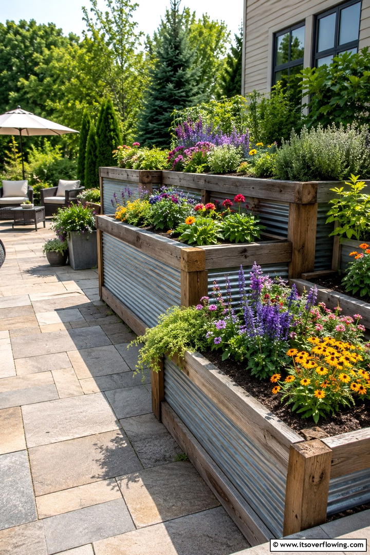 Garden Planter Beds - 30 Rustic Patio Ideas for a Charming Outdoor Relaxation Spot