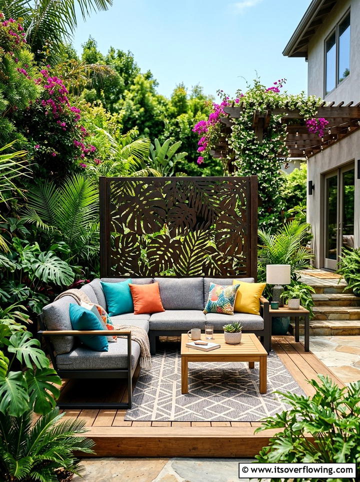 Garden Privacy Screen - 25 garden decor ideas