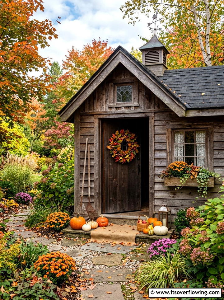 Garden Shed Fall Decor - 25 garden decor ideas with fall decor