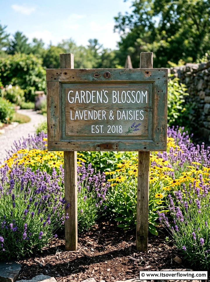 Garden Sign Cabinet Door - 25 upcycled garden ideas with cabinet doors