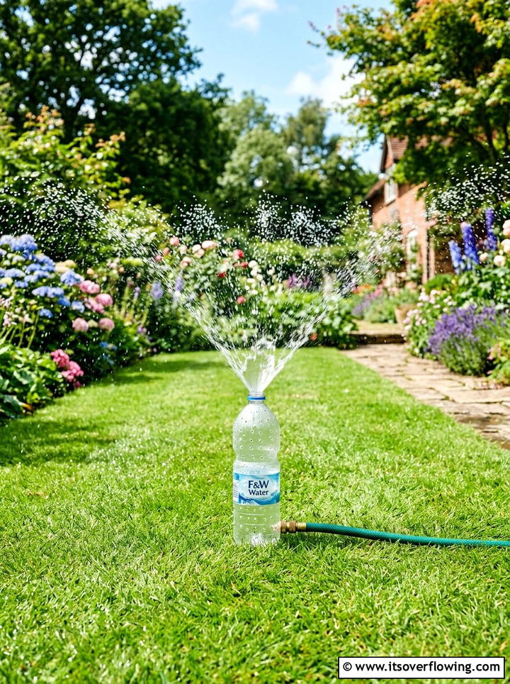 Garden Sprinkler - 25 upcycled garden ideas with plastic bottles