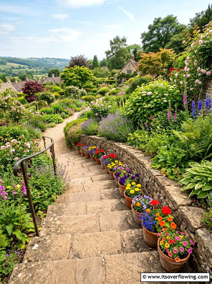 Garden Stair Planter - 25 garden ideas with pots