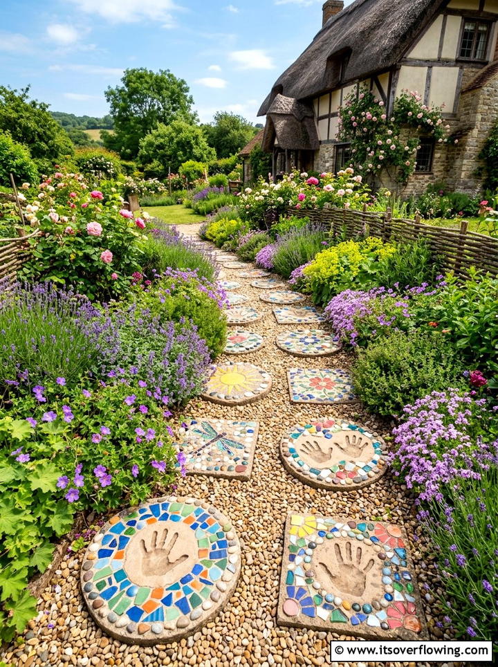 Garden Stepping Stones - 25 garden ideas for kids